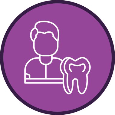 Dentist Line multi circle. Vector Illustration For Web Use