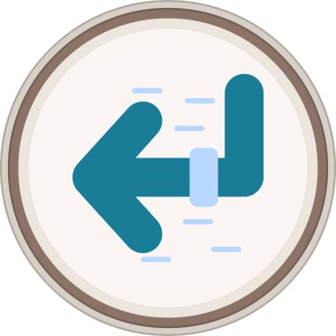 Düz sticker 'ı çevir. Web Kullanımı için Vektör İllüstrasyonu