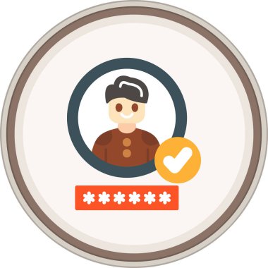 Kullanıcı Tescil Flat etiketi. Web Kullanımı için Vektör İllüstrasyonu