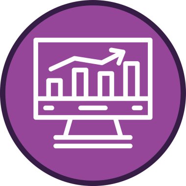 Çizelge Çizgisi çoklu çemberini göster. Web Kullanımı için Vektör İllüstrasyonu