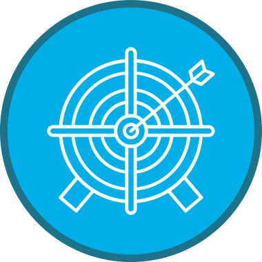 Hedef Hattı çoklu daire. Web Kullanımı için Vektör İllüstrasyonu