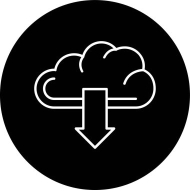 Satır ters çevrilmiş çemberi indir. Web Kullanımı için Vektör İllüstrasyonu