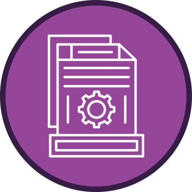 Tasks Line multi circle. Vector Illustration For Web Use