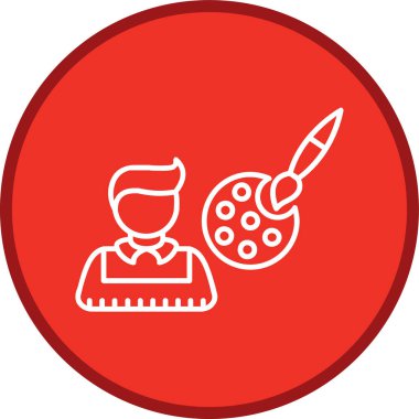 Sanat Yönetmeni Line çoklu daire. Web Kullanımı için Vektör İllüstrasyonu