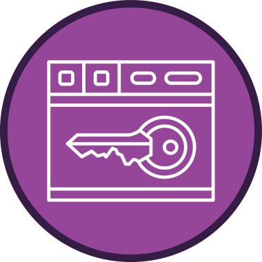 Web Tarayıcı Hattı çoklu dairesi. Web Kullanımı için Vektör İllüstrasyonu