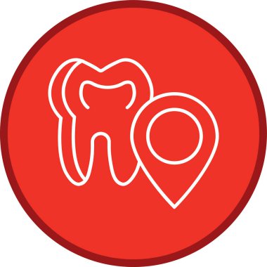 Konum çizgisi çoklu daire. Web Kullanımı için Vektör İllüstrasyonu