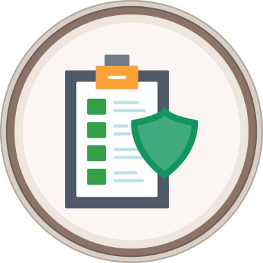 Kaliteli sigorta etiketi. Web Kullanımı için Vektör İllüstrasyonu