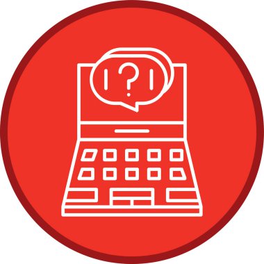 Laptop hattı çoklu daire. Web Kullanımı için Vektör İllüstrasyonu