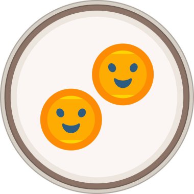 Mutlu Düz Çıkartmalar. Web Kullanımı için Vektör İllüstrasyonu