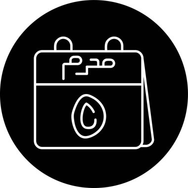 5th Muharram Line inverted circle. Vector Illustration For Web Use