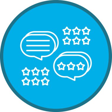 Sohbet Hattı çoklu daire. Web Kullanımı için Vektör İllüstrasyonu