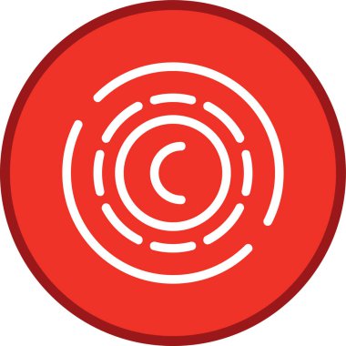 Copyright Line multi circle. Vector Illustration For Web Use