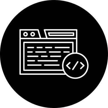 Tarayıcı Hattı ters çevrildi. Web Kullanımı için Vektör İllüstrasyonu