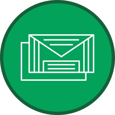 E-posta hattı çoklu daire. Web Kullanımı için Vektör İllüstrasyonu