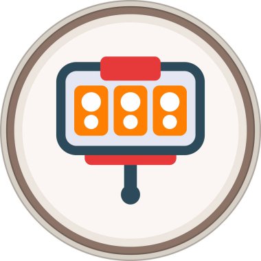 Sunum Flat etiketi. Web Kullanımı için Vektör İllüstrasyonu