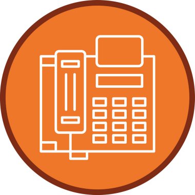Telephone Line multi circle. Vector Illustration For Web Use