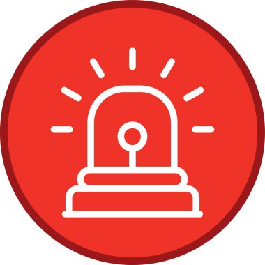 Siren Hattı çoklu daire. Web Kullanımı için Vektör İllüstrasyonu