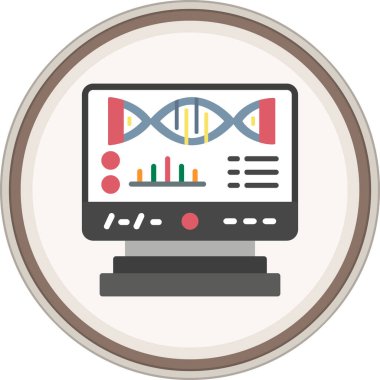 Analiz yassı çıkartması. Web Kullanımı için Vektör İllüstrasyonu