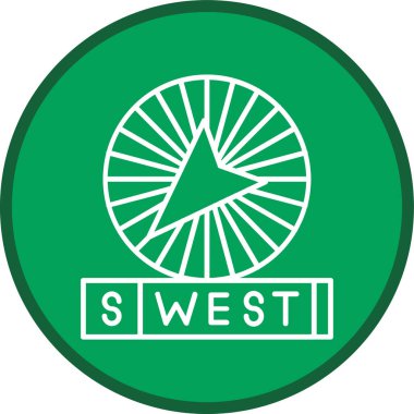 Batı Hattı çoklu dairesi. Web Kullanımı için Vektör İllüstrasyonu