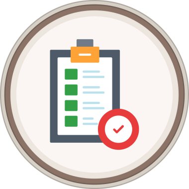 Qc Düz Çıkartma. Web Kullanımı için Vektör İllüstrasyonu