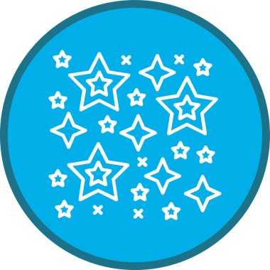 Stars Line multi circle. Vector Illustration For Web Use