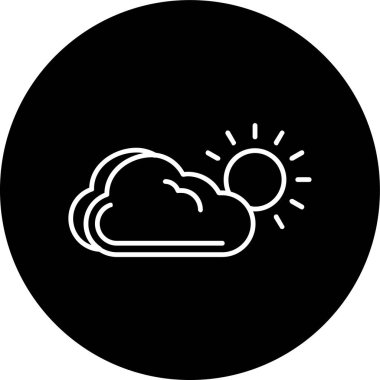 Hava Çizgisi ters dönmüş çember. Web Kullanımı için Vektör İllüstrasyonu