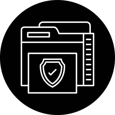 Dizin Satırı ters çevrilmiş çember. Web Kullanımı için Vektör İllüstrasyonu