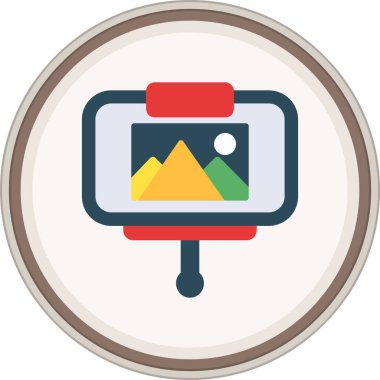 Presentation Flat sticker. Vector Illustration For Web Use