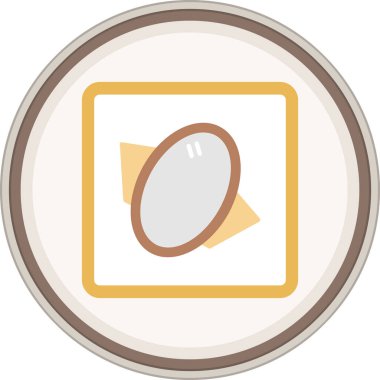 Çerçeve düz çıkartması. Web Kullanımı için Vektör İllüstrasyonu