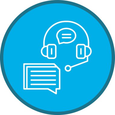 Chat Line multi circle. Vector Illustration For Web Use