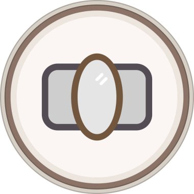 Çerçeve düz çıkartması. Web Kullanımı için Vektör İllüstrasyonu