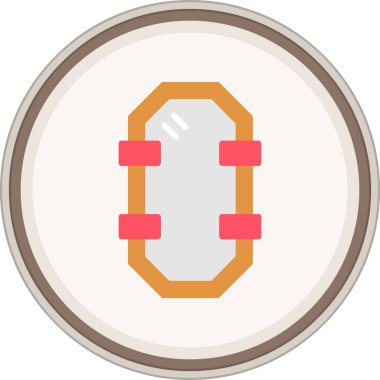 Çerçeve düz çıkartması. Web Kullanımı için Vektör İllüstrasyonu