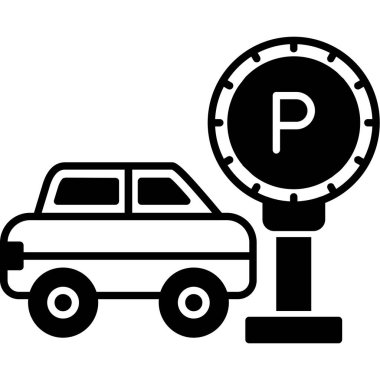 Park yeri. Web Kullanımı için Vektör İllüstrasyonu