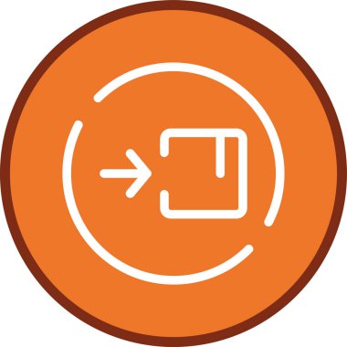 Giriş çizgisi çoklu daire. Web Kullanımı için Vektör İllüstrasyonu