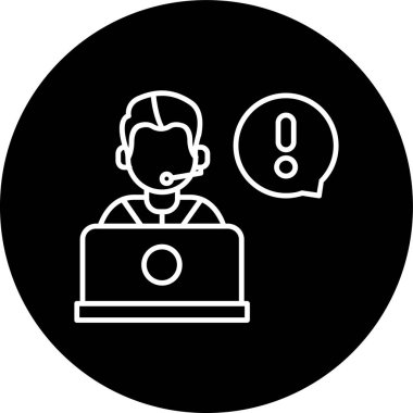 Ters çevrilmiş halkayı destekle. Web Kullanımı için Vektör İllüstrasyonu