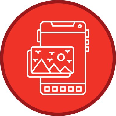 Resim Hattı çoklu daire. Web Kullanımı için Vektör İllüstrasyonu