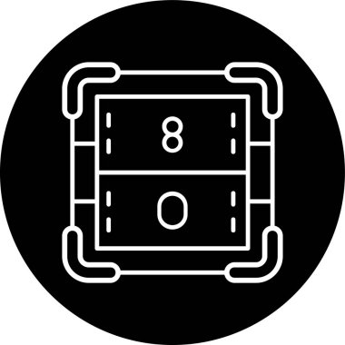 Oksijen hattı ters çevrildi. Web Kullanımı için Vektör İllüstrasyonu