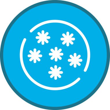 Snowflakes Line multi circle. Vector Illustration For Web Use