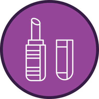 Lipstick Line multi circle. Vector Illustration For Web Use