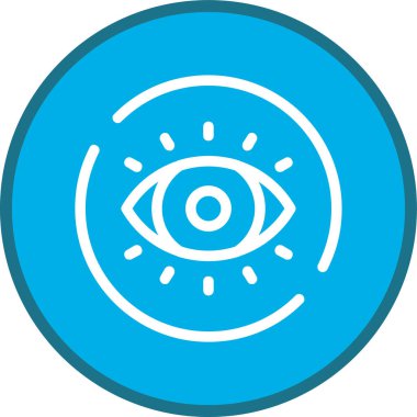 Vision Line çoklu daire. Web Kullanımı için Vektör İllüstrasyonu