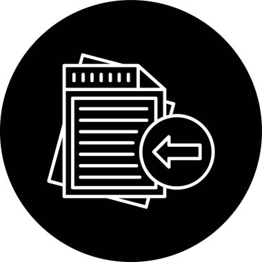 Ters çevrilmiş çemberi dışarıya aktar. Web Kullanımı için Vektör İllüstrasyonu