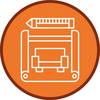 Dahili Tasarım Hattı çoklu dairesi. Web Kullanımı için Vektör İllüstrasyonu