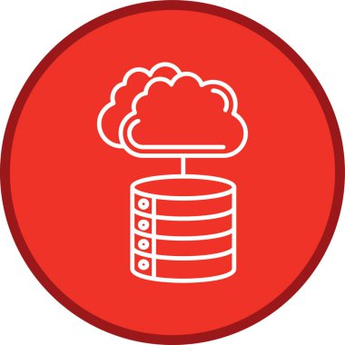 Server Line multi circle. Vector Illustration For Web Use