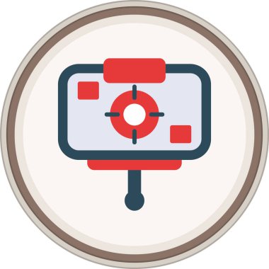 Presentation Flat sticker. Vector Illustration For Web Use