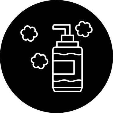 Yüz yıkama halatı ters çevrilmiş. Web Kullanımı için Vektör İllüstrasyonu