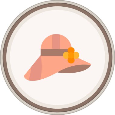 Pamela Flat çıkartması. Web Kullanımı için Vektör İllüstrasyonu