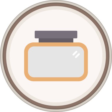 Çerçeve düz çıkartması. Web Kullanımı için Vektör İllüstrasyonu