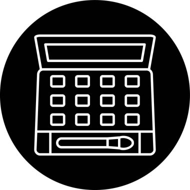 Göz Gölgesi Hattı ters dönmüş. Web Kullanımı için Vektör İllüstrasyonu