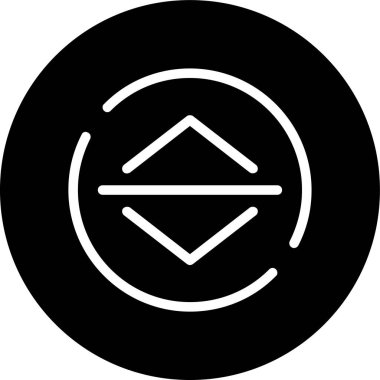 Angles Line inverted circle. Vector Illustration For Web Use