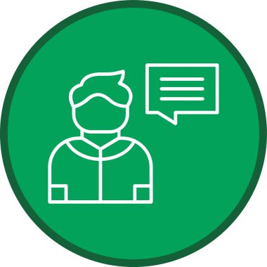 Sohbet Hattı çoklu daire. Web Kullanımı için Vektör İllüstrasyonu